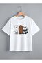 Bestie Teddy Bear Printed Oversize Cotton Kids T-Shirt