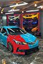 Red Triangle Cut Camouflage Car Covering Foil (Glossy Foil Model) - 4