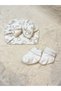 Baby Girl White Curled Socks and Hair Cap Set - 2