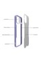 Apple iPhone 12 Mini Case Frosted Transparent Parfait Cover with Camera Protection on the Back - 4