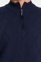 Lacivert Slim Fit Pamuklu Yarım Balıkçı Fermuarlı Yaka Smart Triko Kazak TMNAW23KZ00215 - 5