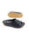 Ilgen Genuine Leather Orthopedic Lightweight Women's Black Slippers