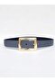 Women's Gray Gold Buckle Belt, Jean Belt, Jacket Belt, Trouser Belt - 2