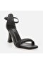 Black Women's Heeled Sandals - 3