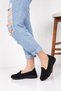 Women's Black Orthopedic Sports Ballerinas Soft Sole Walking Shoes - 3