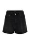 Siyah Yüksek Bel City Boy Denim Şort TWOSS23SR00199 - 8