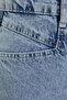 Light Blue More Sustainable Tasseled High Waist Mini Denim Shorts Twoss23Sr00164 - 11