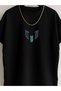 Unisex Black Jr Neymar Printed Oversize Crew Neck T-shirt - 2