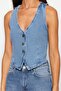 Mavi V Yaka Fitted Denim Yelek TWOSS23YE00036 - 4