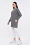 Women's Striped Crew Neck Sports Tunic - 5
