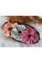 Women's 4-Piece Gingham Hair Rubber Buckle Set - 3