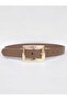 Women's Mink Belt with Gold Buckle, Jean Belt, Jacket Belt, Trouser Belt