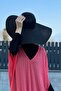 Large Size Straw Hat Black Rş-21 - 5