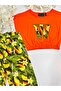 Girl's / Printed Stone / Elastic Crop / Wide Leg Capri / Trousers Suit - 2