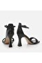 Black Women's Heeled Sandals - 4