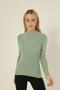 Women's Çağla Self-Collared Ribbed Knitwear Sweater - 2