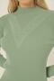 Women's Çağla Self-Collared Ribbed Knitwear Sweater - 5