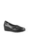 7022 Genuine Leather Orthopedic Black Women's Daily Mother Shoes - 2