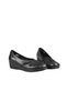 7022 Genuine Leather Orthopedic Black Women's Daily Mother Shoes - 5