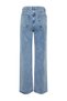 Blue Waist Detail High Waist Wide Leg Jeans TWOSS21JE0385 - 12