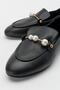 Mink Black Pearl Women's Loafer Shoes - 4