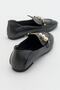 Mink Black Pearl Women's Loafer Shoes - 5