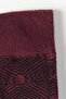 Men's Burgundy-black Patterned Socket Socks - 2