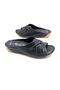 Ilgen Genuine Leather Orthopedic Lightweight Women's Black Slippers - 5