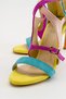 Naola Buckle Detailed Colorful Suede 10 cm Women's Classic Heeled Shoes - 3