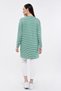 Women's Striped Crew Neck Sports Tunic - 7