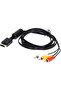 Ps2 Av Lcd Tv 3Rca Scart Lale Connection Cable (Not HDMI)