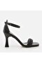 Black Women's Heeled Sandals - 2