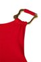 Red Bodycon Collar Accessory Detailed Midi Pencil Skirt Woven Dress Twoss23El02115 - 7