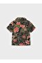 Half Sleeve Floral Patterned Boy's Shirt - 3