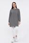 Women's Striped Crew Neck Sports Tunic - 3