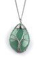 Aventurine Natural Stone Wire Wrapped Necklace