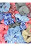 Women's 4-Piece Gingham Hair Rubber Buckle Set - 7