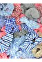 Women's 4-Piece Gingham Hair Rubber Buckle Set - 8