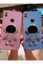 Lilac Astronaut Stand Edge Gold Detailed Luxury Silicone Case for Huawei Y6 2019 - 3