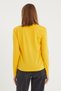 Women's Long Sleeve V-Neck Basic Cotton Knitted T-shirt - 4