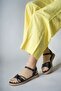 Gemma Mina Women's Sandals with Stones 0012074 Black - 2