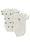 Organic Cotton 2-Piece Baby Short Sleeve Bodysuit Set Kirpi - 2