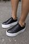 Carrola Women's Black Genuine Leather Sneakers - 3