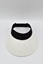 Women's Straw Visor Tennis Hat Ecru - 4
