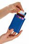 Adelina Cobalt Blue Nova Leather Mechanism Automatic Slide Card Holder Wallet - 3