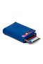 Adelina Cobalt Blue Nova Leather Mechanism Automatic Slide Card Holder Wallet - 7
