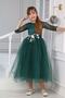 Girl's Floral Evening Dress Lace Guipure Embroidered - 5