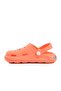 Brn 1648-F Salmon Patterned Children's Sabo Slippers - 2