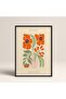 Black Wooden Framed Painting Framed Poster Artistic Modern Wall Decor (Flower167-Black-40X60)