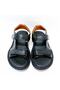 Men's Black Genuine Leather Sandals - 4